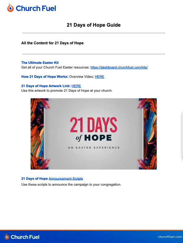 Hope-filled Easter campaign for churches.