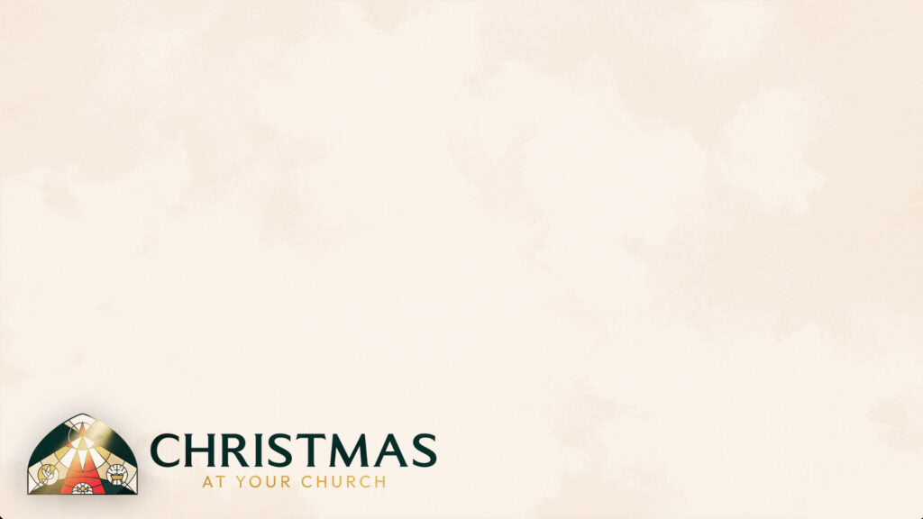 Christmas church advertisement design with festive graphics and message.